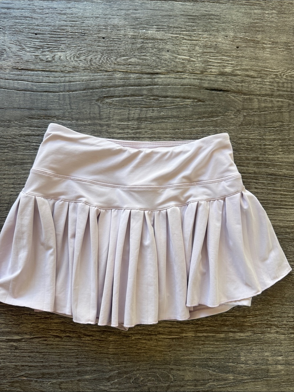 Gold Hinge Pleated Circle Skirt in Light Lavender